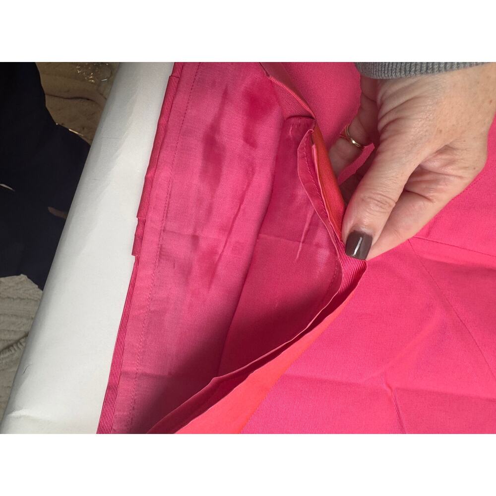 Martin Grant Paris NWT Structured A-Line Skirt – Hot Pink Silk Blend – Size S - Picture 11 of 14